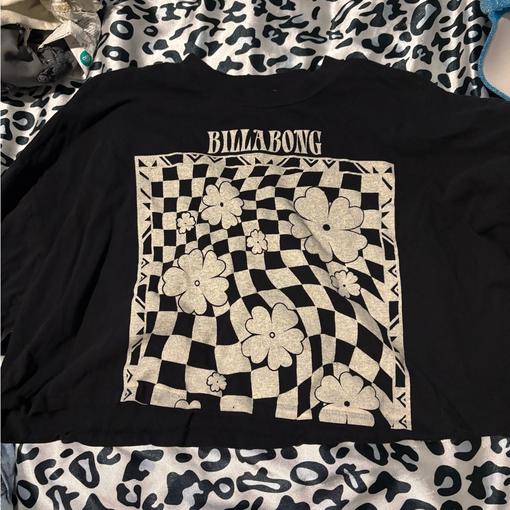 Billabong Black and White Graphic Tee